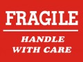 4 x 6" Shipping Labels - "Fragile-Handle With Care" 